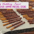Chocolate-Dipped Pretzels: Edible Wedding Favors
