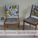Trash to Treasure: Danish Modern Dining Chair Refurbish