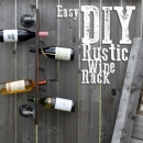 How To Make A Rustic Vertical Wine Rack