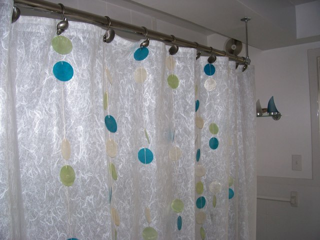 DIY shower curtain