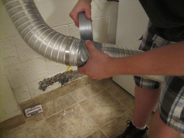 Dryer duct replacement