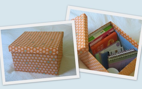 DIY Organization Box, How To Make A Storage Box From A Cardboard Box