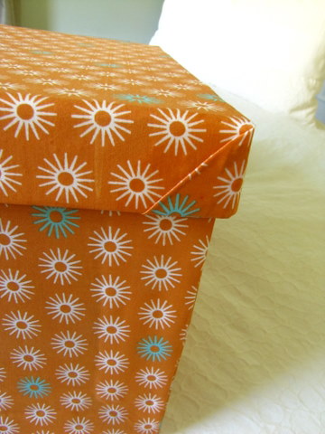 How is it now? DIY Fabric-Covered Storage Boxes - The Borrowed