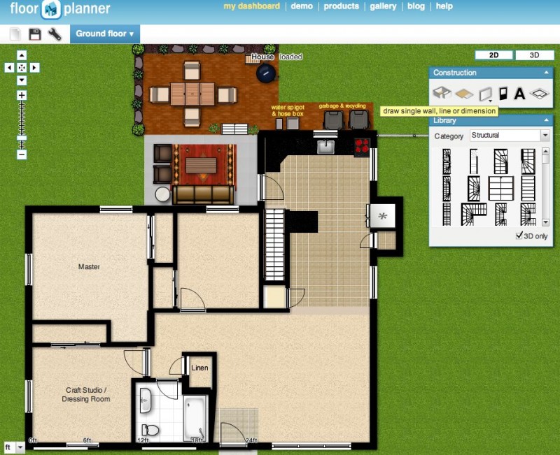 Floorplanner - A 2D floorplan created with floorplanner.com
