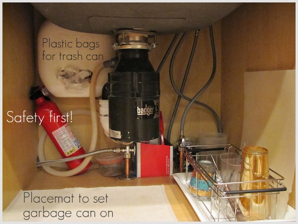 Kitchen Storage} How to hide a dish rack - The Borrowed AbodeThe