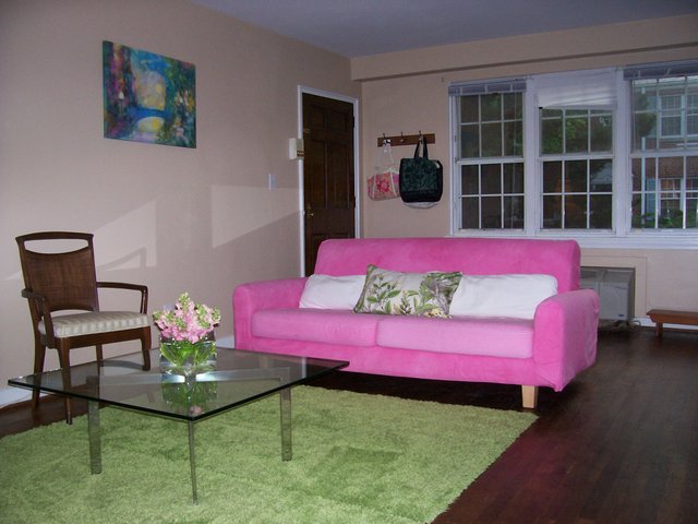 Watermelon Living Room Old Apartment