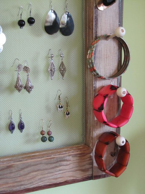 Window Frame Jewelry Display {Tutorial} - The Borrowed AbodeThe Borrowed  Abode