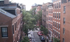 view of beacon hill from 4th floor
