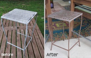 Tile Table Before and After