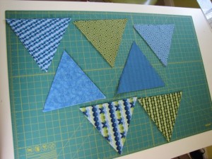 fabric banner pennant triangles