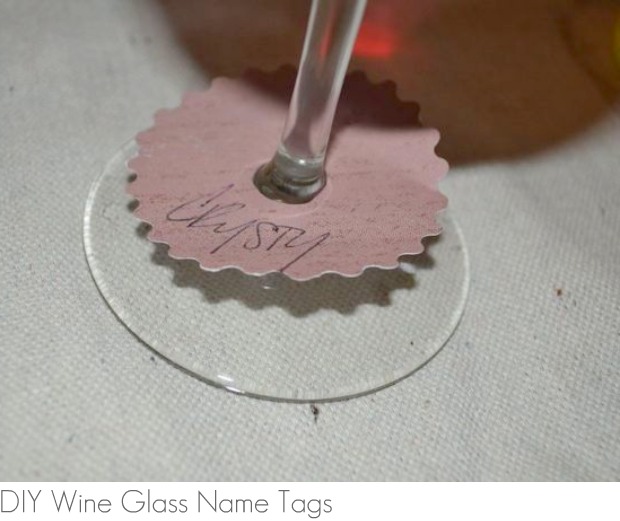 Wine Tasting DIY Glass Name Tags