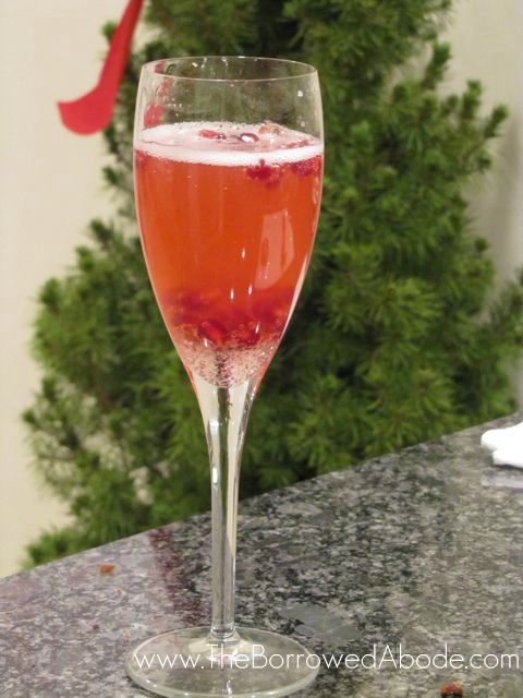 Sparkling Pomegranate Rosemary Cocktail