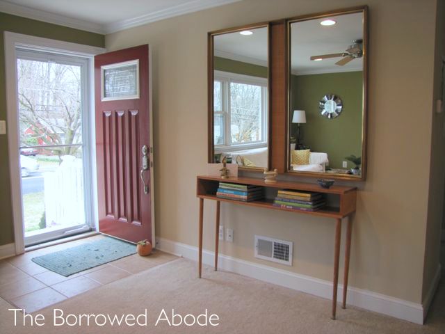 Before After A Mid Century Modern Entryway The Borrowed