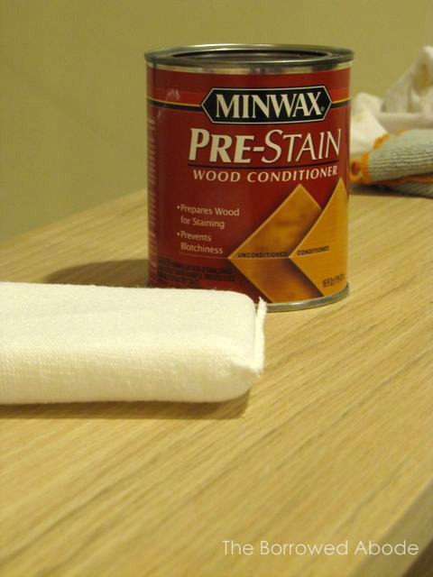 Apply Pre-Stain Wood Conditioner