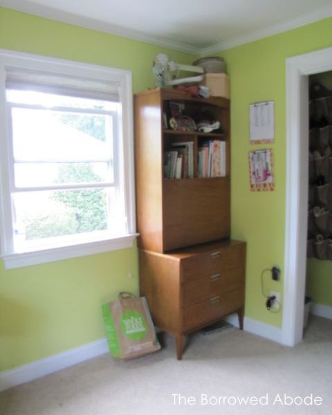 Office Secretary Before Curtains