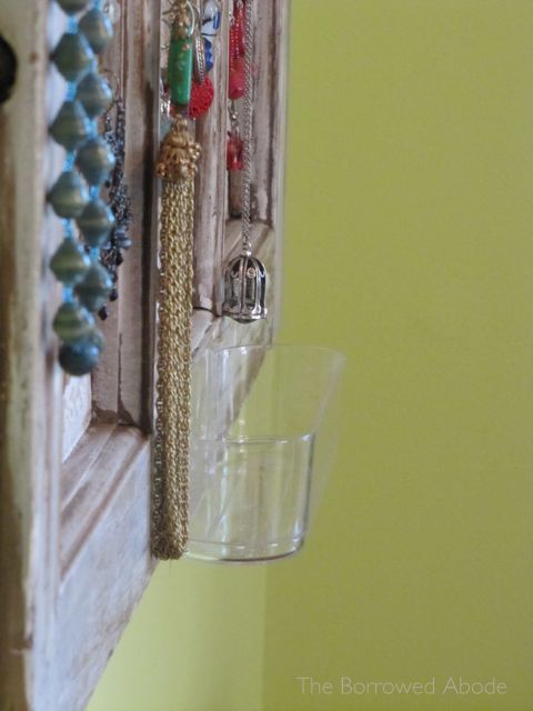 Command Clear Caddy on Jewelry Organizer | The Borrowed Abode