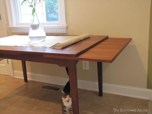 Mid-Century Dining Table Extension Leaves