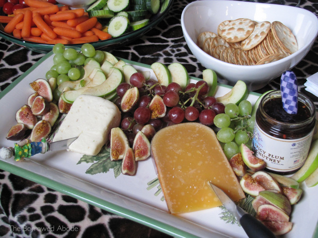 Cheese Platter with Figs and Jams | TheBorrowedAbode.com