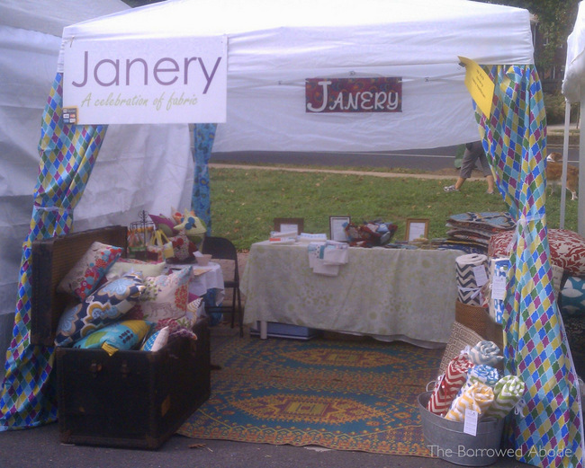 Art on the Avenue Janery Booth | TheBorrowedAbode.com