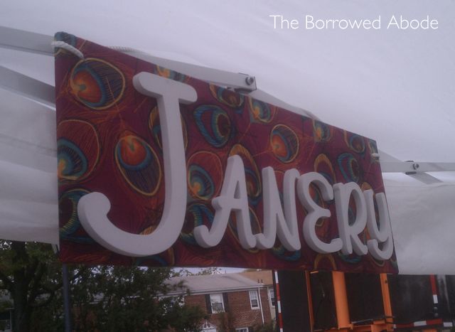 Art on the Avenue Janery Wooden Sign  | TheBorrowedAbode.com