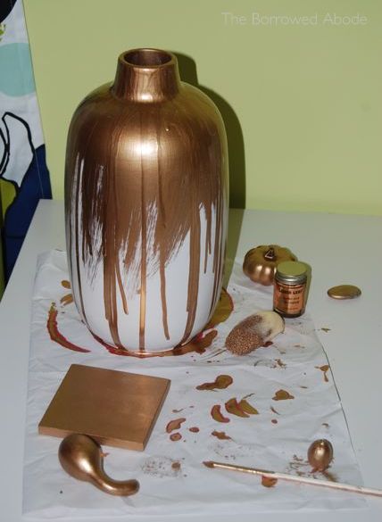 Gold-Dipped Vase Craft Fail | The Borrowed Abode