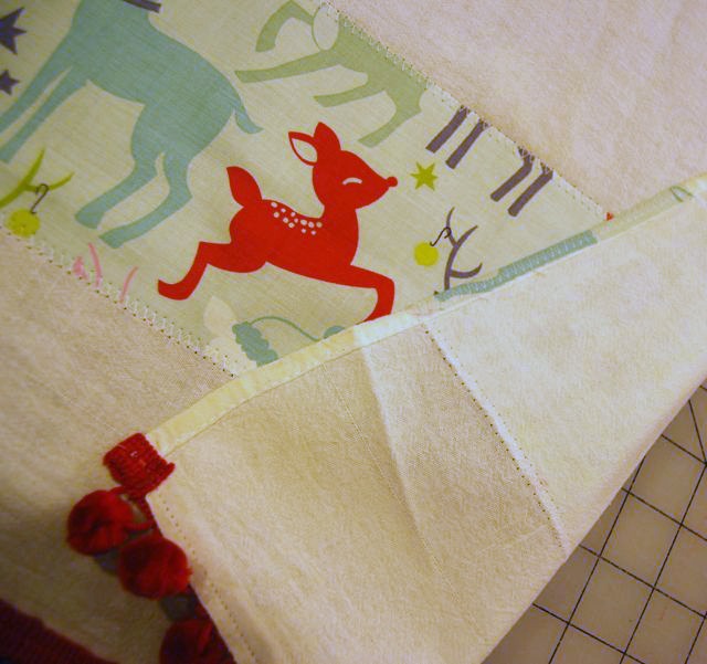 Stitch It: Embellished Flour Sack Towels - The Borrowed AbodeThe