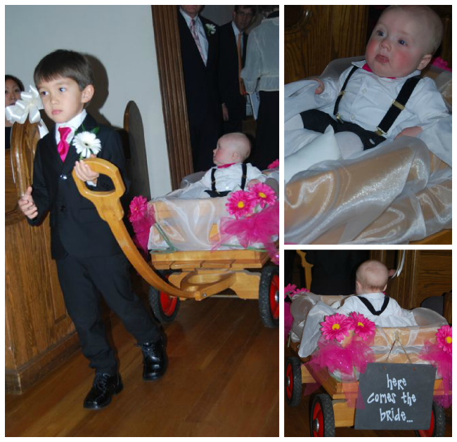Baby Ring Bearer Wedding Wagon | The Borrowed Abode