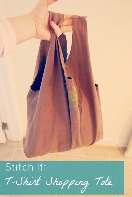 T-Shirt Shopping Tote Tutorial | The Borrowed Abode