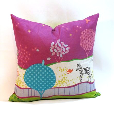 Echino Zebra Pillow Cover by Janery 1