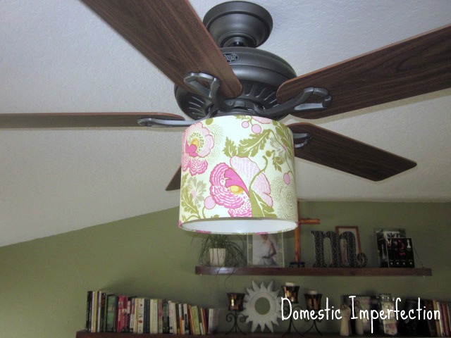 Disguising Ugly Ceiling Fans In Rental Apartment The