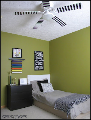 Disguising Ugly Ceiling Fans In Rental Apartment The