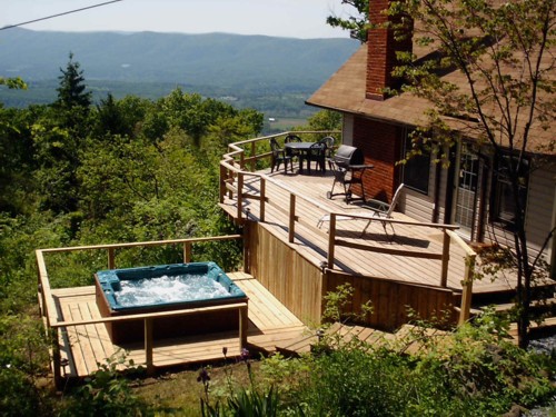 Hot Tub Clouds Cabin Luray VA