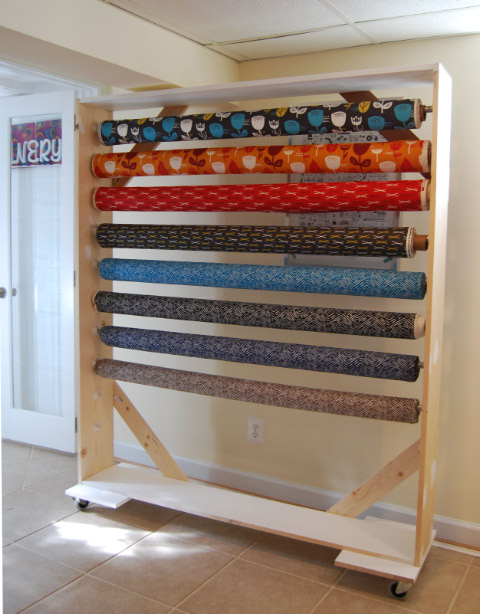 DIY Fabric Bolt Storage Rack-2-1