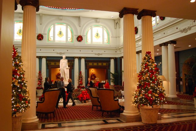 Jefferson Hotel Christmas Richmond VA Lobby