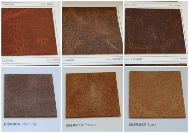 Leather Sofa Swatches