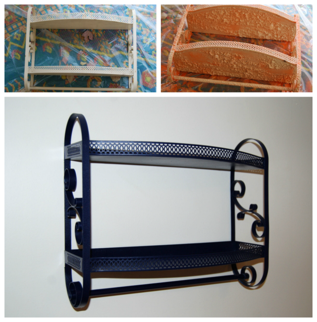 Vintage Metal Wall Shelf