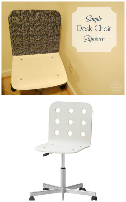 Easy Diy Slipcover For Ikea Jules Desk Chair The Borrowed Abodethe Borrowed Abode