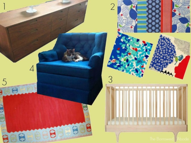 Primary Color Mid-century Nursery