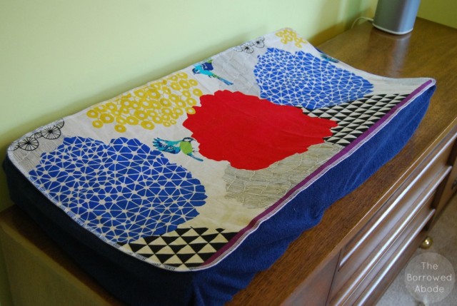 Baby changing pad: DIY Waterproof quilted diaper changing mat tutorial