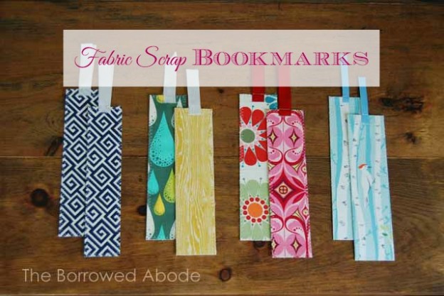 Handmade Stocking Stuffer Gift: Fabric Scrap Bookmarks - The Borrowed ...