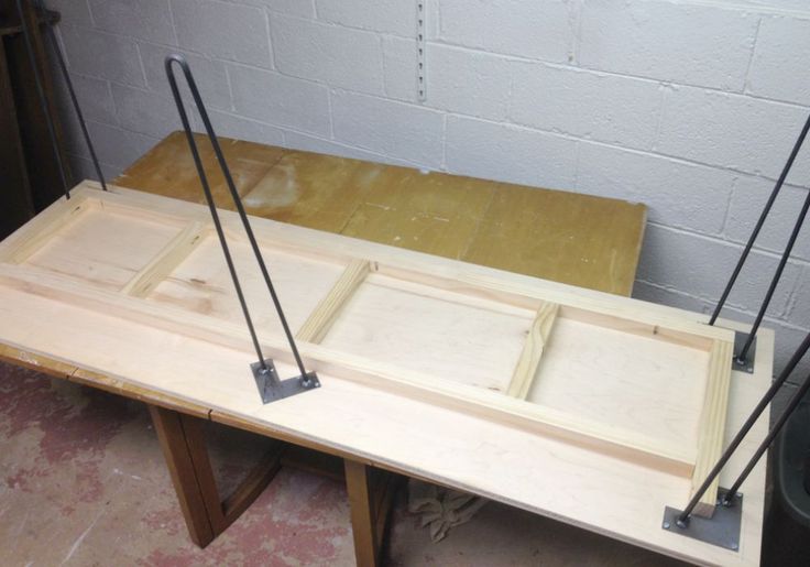 6 Foot Long Diy Hairpin Leg Desk The, How To Make Plywood Table Legs